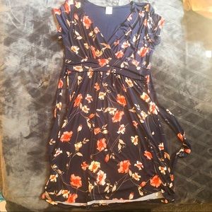 Kaileigh Floral Mock Wrap Dress